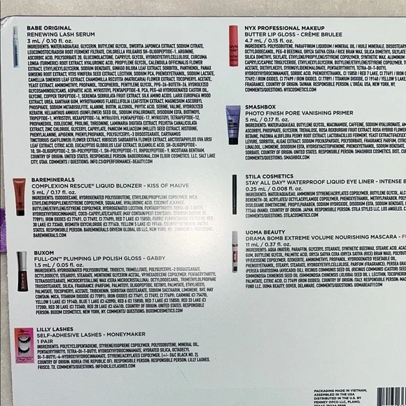 JCPenney Beauty Babe Faves Lash & Lip Collection: Buxon, bare minerals, smashbox - Picture 3 of 3